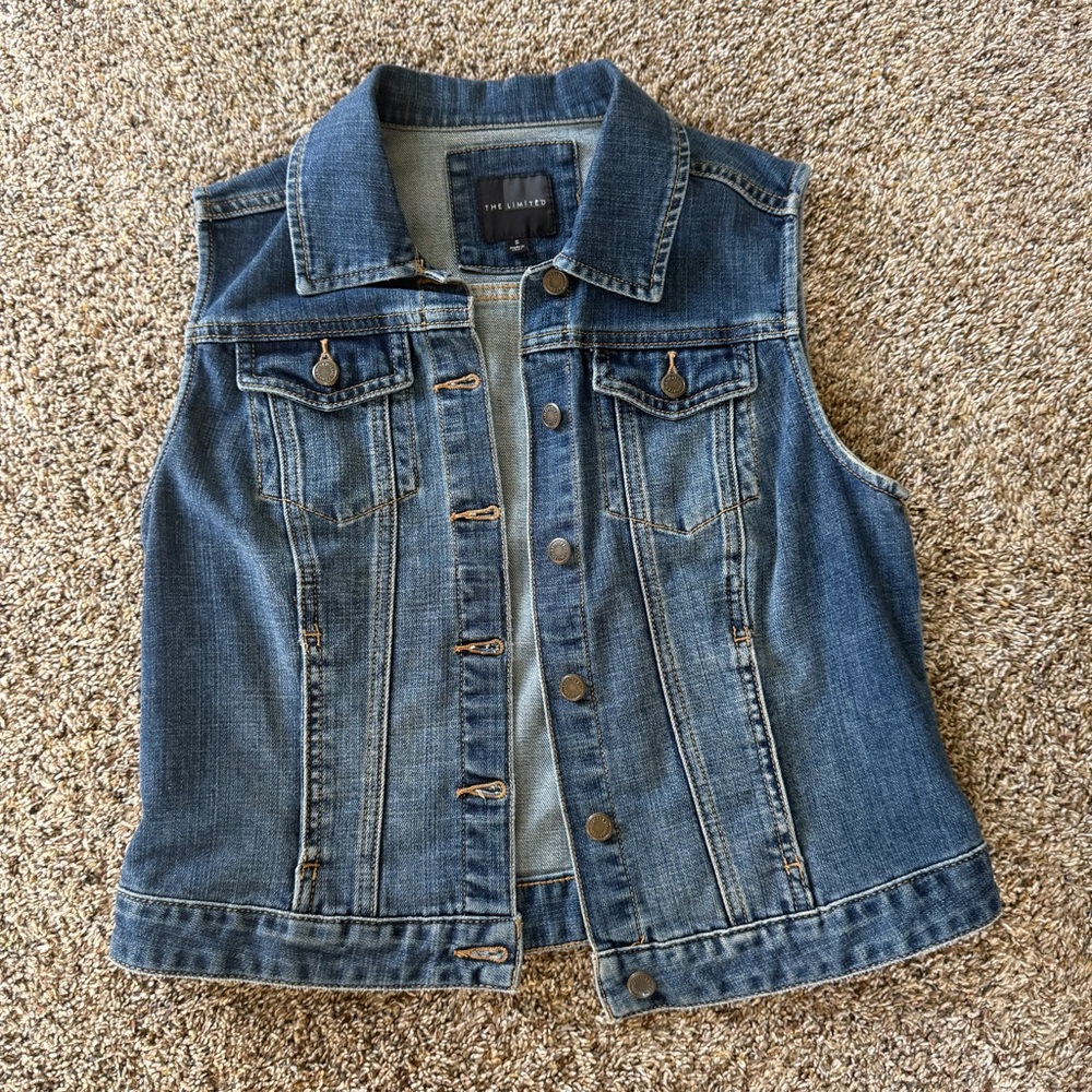 Denim Sleeveless Vest